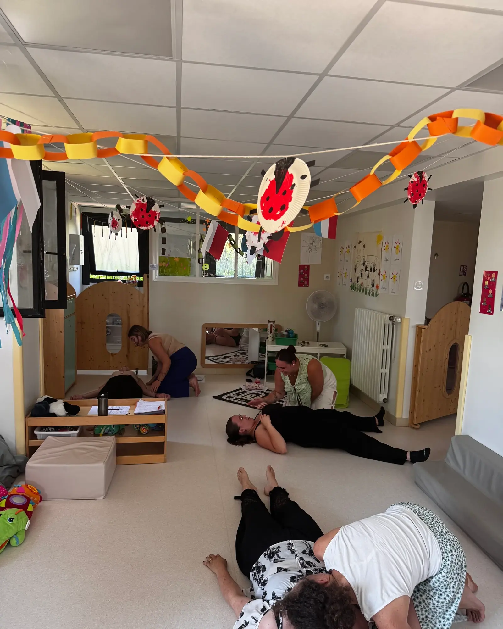 Mise en situation de premiers secours dans les locaux de la structure